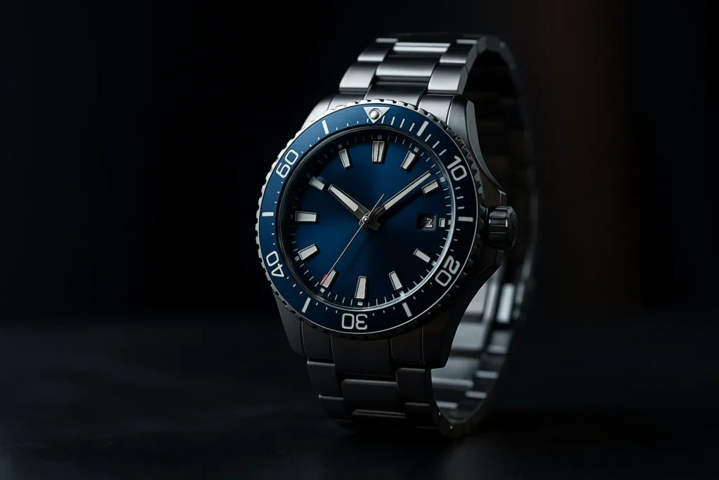 エドックスの代表的なダイバーズモデルをイメージした高級感ある腕時計