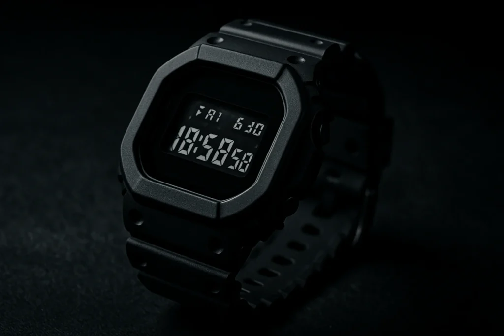 G-SHOCKの代表的なモデルをイメージしたデジタル腕時計の写真