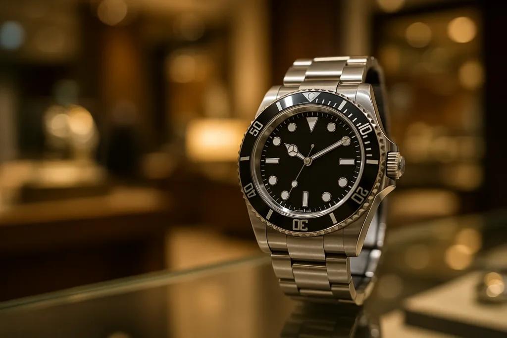 ロレックスの代表的モデルをイメージした高級腕時計の写真