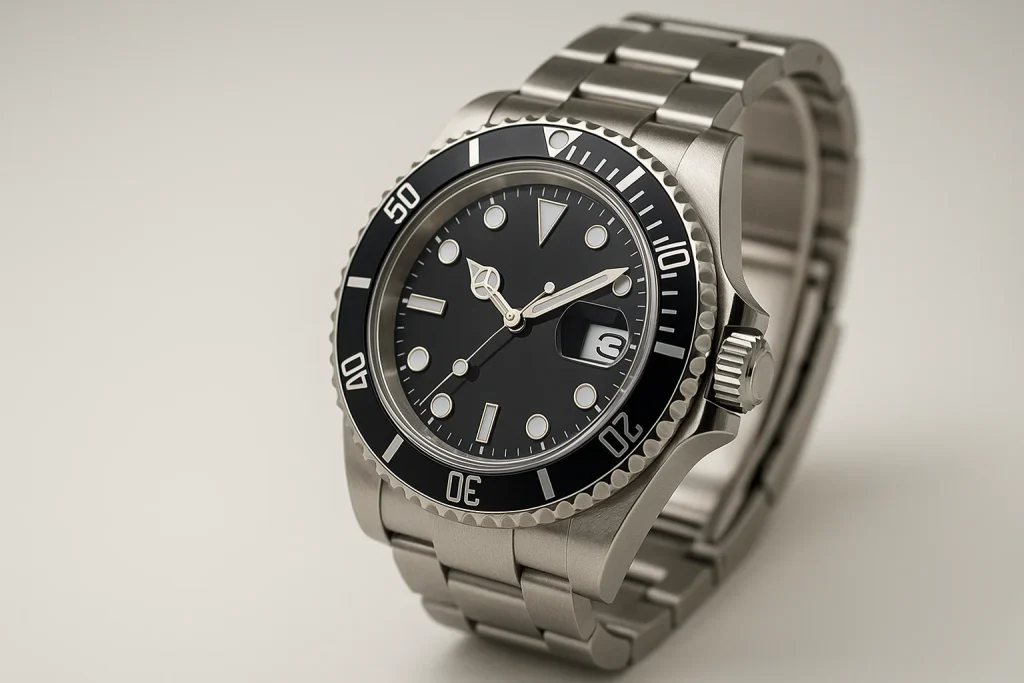 ロレックスの研磨痩せを解説するための高級腕時計外観イメージ